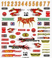 PineCar P313 Turbo Dry Transfer Decal Sheet - view 5