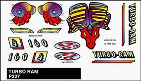 PineCar Turbo Ram Stick-On Decal - PINP327