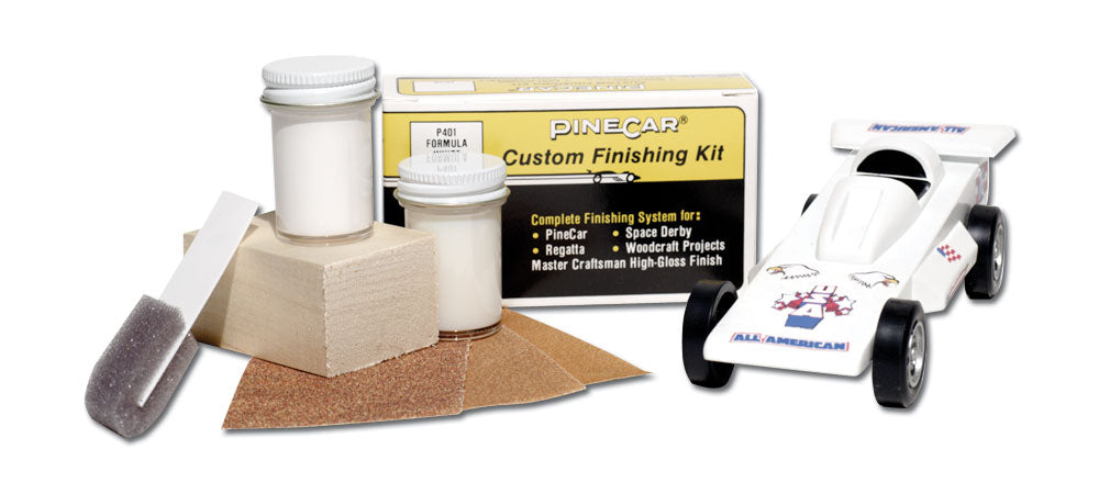 PineCar P401 Formula White custom finishing kit