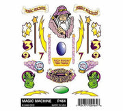 PineCar P464 Magic Machine stick-on decal sheet