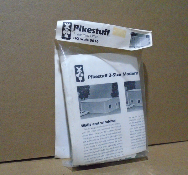 Pikestuff 541-0016 HO scale three-size modern yard office kit