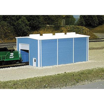 Pikestuff N Scale Small Engine House 30 x 60' 9.1 x 18.3m (blue) — exact product view