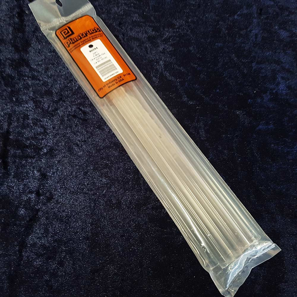 Plastruct 90294 AR-8H 1/4 inch clear acrylic round rod 10-pack