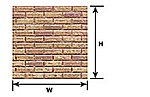 Plastruct PSP-97 Brown Brick paper sheet 91886