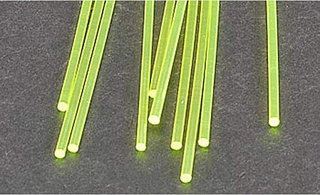 Plastruct FARG-3H Fluorescent Green Acrylic Rod – 3/32 in – 8 Pack – 90262