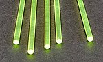 Plastruct 90264 FARG-5H 5/32" Fluorescent Green Acrylic Round Rod