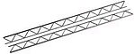 Plastruct 90415 OTS-16 1/2" Warren Open-Web Truss – Style 1