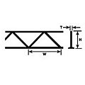 Plastruct 90416 OTS-20 Warren Open Web Truss – 5/8 x 11 in