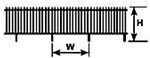 Plastruct 90459 FEN-32 Picket Fence