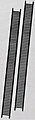 Plastruct 90493 RR-4 Vertical Railing – 13/32 x 6-7/8 in