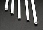 Plastruct 90546 HFS-8 1/4" Styrene H-Column