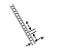 Plastruct 90676 LS-24 Styrene Ladder