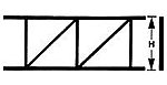 Plastruct 90921 OWT-101 1/4" Pratt Open-Web Truss
