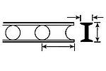 Plastruct 90934 OWT-204 13/32" Cellform Open-Web Truss