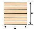 Plastruct 91554 PS-56 1/4" Clapboard Siding Patterned Sheet