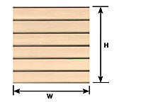 Plastruct 91558 PS-56L 1/4 in Clapboard Siding Patterned Sheet – All Scales — manufacturer product diagram