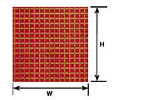 Plastruct 91739 PSC-39 1/8" Square Tile Patterned Sheet – All Scales – 2-Pack — manufacturer product diagram