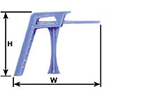 Plastruct 94709 DIV-200 High Diving Board – N Scale / 1:200 — manufacturer product diagram