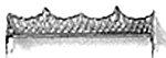 Plastruct 94767 1800s Wrought-Iron Park Benches