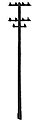 Plastruct 94851 Telephone Pole Set O Scale / 1:48