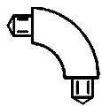 Plastruct 95001 E-3 90° Elbow Fitting