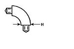 Plastruct 95005 E-10 90° Elbow Fitting