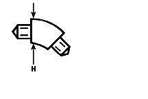 Plastruct EL-10 45 degree elbow 5/16 inch five pack 95025