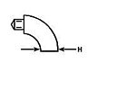 Plastruct 95044 EF-8 90° Female Elbow Fitting