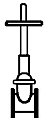 Plastruct 95501 GV-1 Gate Valve Fitting