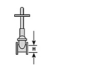 Plastruct 95506 GV-8 Gate Valve Fitting – 5-Pack — manufacturer product diagram
