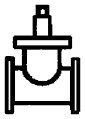 Plastruct 95553 PV-4 Plug Valve Fitting
