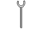 Plastruct 95566 SC-8 Pipe Support Clip
