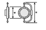 Plastruct 95642 MH-24 1-1/16" Manway / Access Hatch