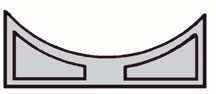 Plastruct 95665 VS-16 Tubing Saddle for TB-16 – 5-Pack — manufacturer product diagram