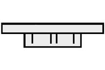 Plastruct 95724 VHF-18 9/16" Flanged Vessel Head – 5-Pack — manufacturer product diagram