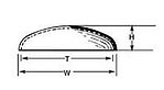 Plastruct 95751 VHE-48 1-1/2" Elliptical Vessel Head