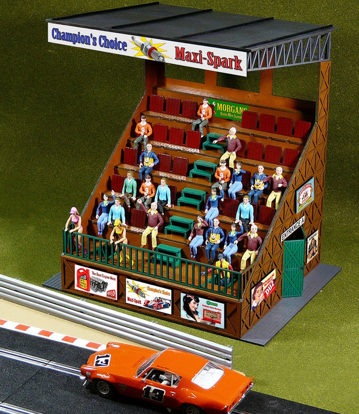 Bachmann Proses 39205 1:32 retro grandstand laser-cut slot-car kit exact product image