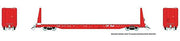 Rapido HO Scale Canadian Pacific Rail Flatcars – Red – 6 Pack – 147001