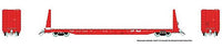 Rapido HO Scale Canadian Pacific Rail Flatcars – Red – 6 Pack – 147001
