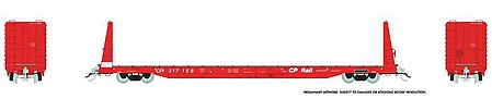 Rapido HO Scale Canadian Pacific Rail Flatcars – Red – 6 Pack – 147001