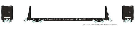 Rapido HO Scale Canadian Pacific Rail Flatcars – Black – 6 Pack – 147002