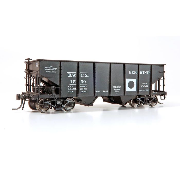 Rapido HO Scale Berwind BWCX PRR GLa 2-Bay Hopper 6-Pack – 148013– product image