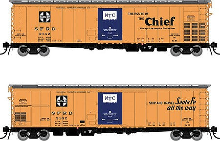 Rapido HO Scale Santa Fe RR-56 Refrigerator Car 4-Pack – 156004