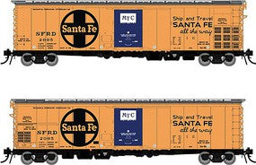 Rapido HO Scale Santa Fe RR-56 Mechanical Reefer Santa Fe All The Way 4-Pack – 156006