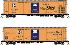 Rapido HO Scale Santa Fe RR-61 Mechanical Reefer San Francisco Chief 4-Pack – 156009