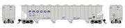 Rapido HO Scale UNPX Procor Covered Hopper 6-Pack – 157001– product image 1