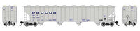 Rapido HO Scale UNPX Procor Covered Hopper 6-Pack – 157001– product image 1