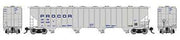 Rapido HO Scale Procor 5820 Covered Hopper 6-Pack – 157002– product image 2