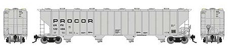 Rapido HO Scale UNPX Procor Covered Hopper 6-Pack – 157006– product image