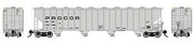 Rapido HO Scale UNPX Procor Covered Hopper 6-Pack – 157006– product image 1